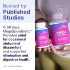 MegaSporeBiotic Probiotics – Spore-Based Digestive Support for Women & Men (180 Capsules)
