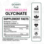 Pure Magnesium Glycinate with Zinc - Maximum Strength Chelated Magnesium Supplement for Women and Men