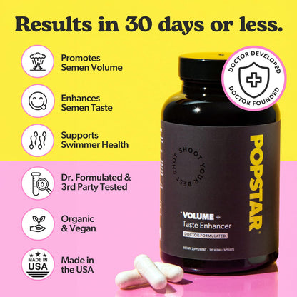 POPSTAR Volume Booster + Taste - 120 Capsules