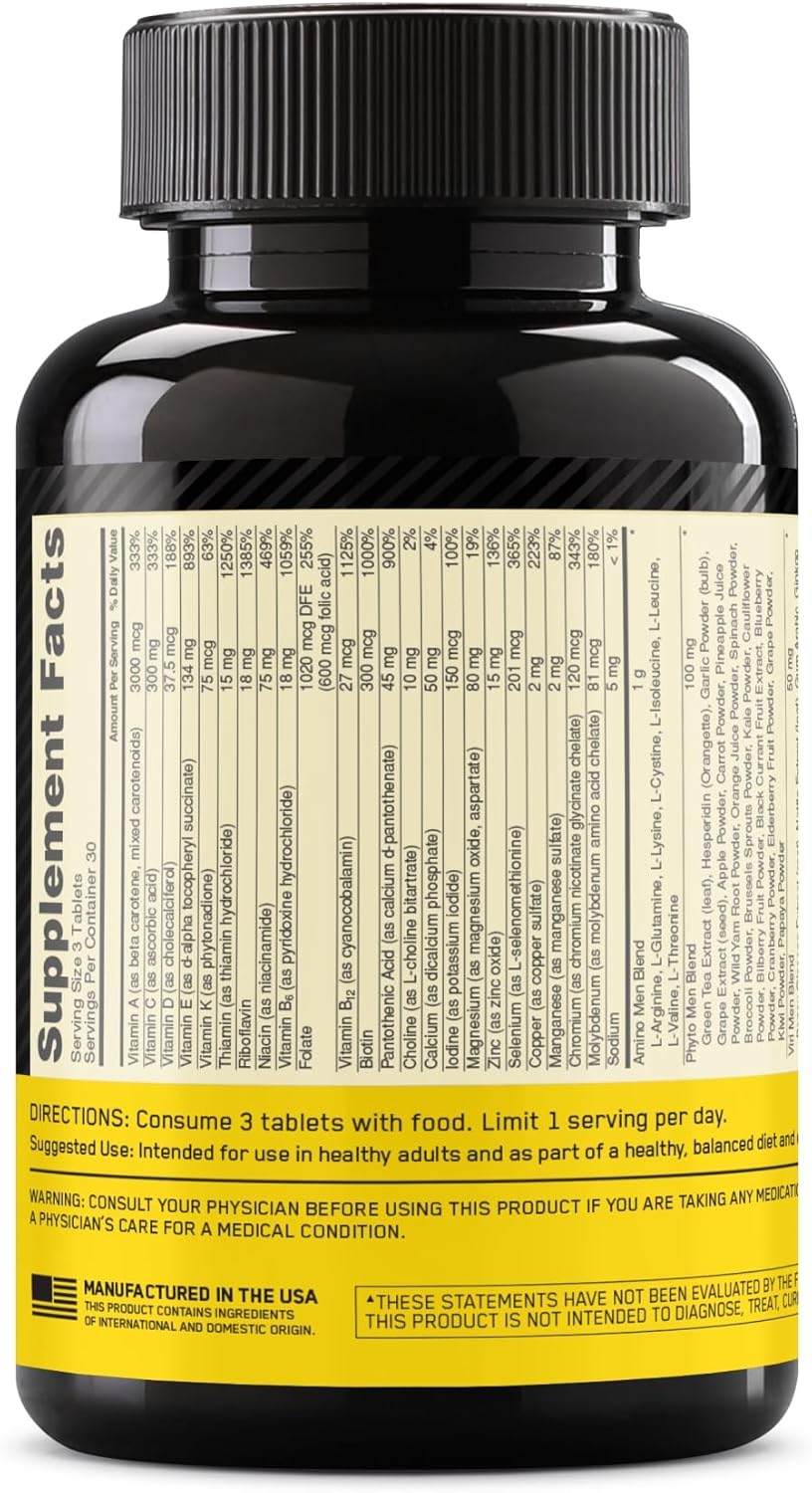 Optimum Nutrition Opti-Men Multivitamin – 240 Tablets, Daily Nutritional Support for Active Men (New)