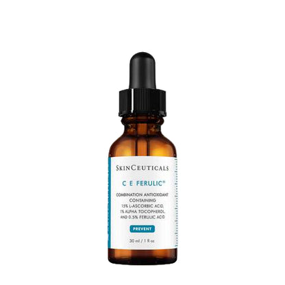 Skinceuticals C E Ferulic skincare serum bottle on a white background