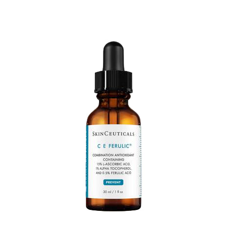 Skinceuticals C E Ferulic skincare serum bottle on a white background