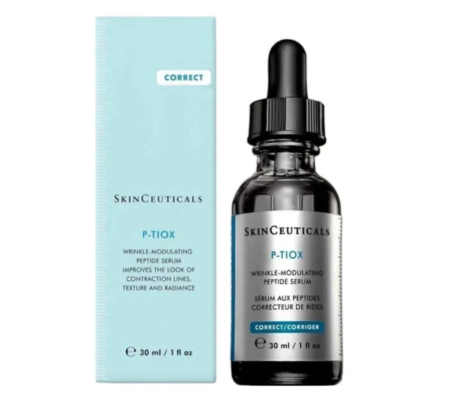 SkinCeuticals P-TIOX serum bottle and packaging on a white background