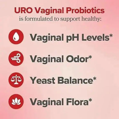 URO Women Probiotics Capsules pack of 3 for Women pH Balance with Prebiotics & Lactobacillus Probiotic Blend - Women's Vaginal Health Supplement - Promote Healthy Vaginal Odor & Vaginal Flora, - Jia Sales